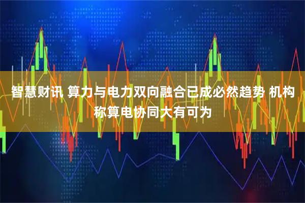 智慧财讯 算力与电力双向融合已成必然趋势 机构称算电协同大有可为