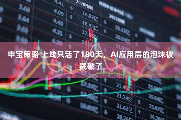 申宝策略 上线只活了180天,AI应用层的泡沫被戳破了